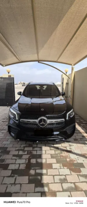 GLB250 Black Mercedes SUV.