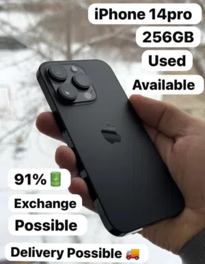 Iphone 14pro256Gb Black color Clean Smooth Device Less use
