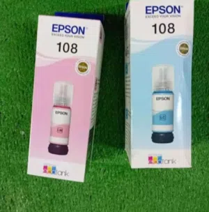 حبر ابسون 108 لونين ازرق فاتح واحمر فاتح وحبر 522 ب 40 دينار