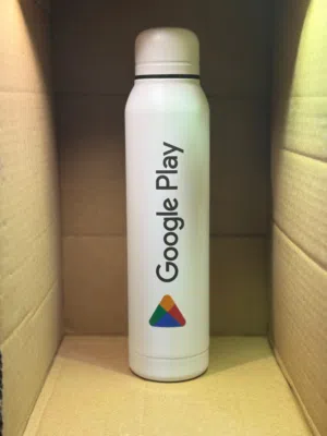 Google Play water bottle