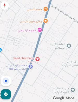 للبيع علي الرئيسي طريق طرابلس قبل بوابة قوارشة  إجراءات سليمة شهادة عقارية