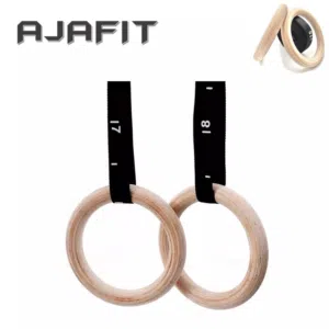 جمناستك رينج - حلقات الجمباز الخشبية Gymnastic Rings تصميم احترافي لتدريب الجسم بالكامل