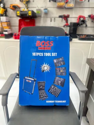 شنطة صندوق معدات فيها 187 اداة فك وتركيب المسامير وغيرها المزيد