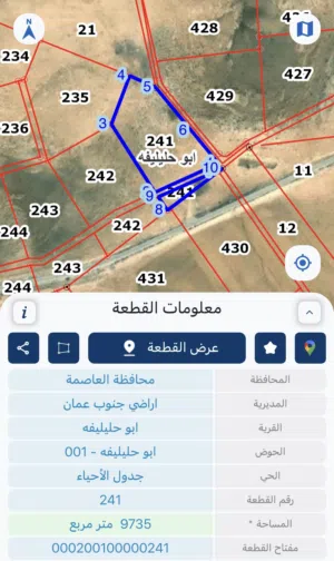 أرض استثمارية من أراضي العاصمة جنوب عمان