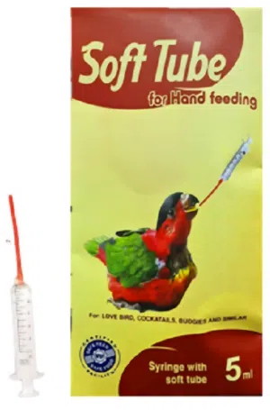 Hand Feeding Soft Tube for Birds - Perfect for Love Birds and Cockatiels!