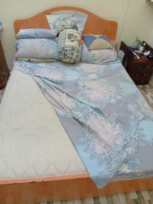 Queen Size Bed with medicated mattress + Dressing Table