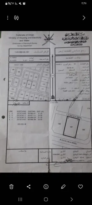 Residential Land for Sale in Muscat Amerat
