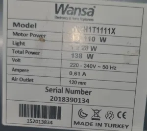 شفاط مطبخ ونسا تركى