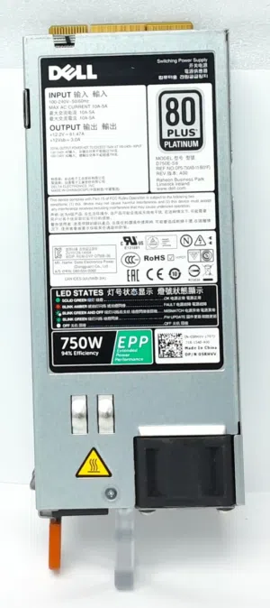 متوفر بور سيرفر ديل 750 واط (Dell 750W 80 PLUS Platinum