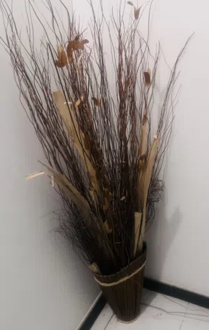 Decorative Brown Dried Branch  Arrangement (Buri Bunch) or (Calapan Buri) تنسيق أغصان بنية ديكورية