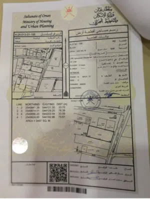 ارض سكنية زراعية مساحتها 2500 بها جميع الخدمات شارع القار جنبها 10 متر تصلح عمل استراحة او بناء منزل