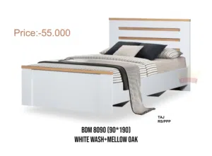 سرير خشبي مفرد جديد تمامًا مقاس 90 × 190  Brand New Single Wooden Bed 90x190