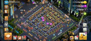 حساب كلاش أوف كلانس تاون 14 و القريه البناء تاون 8