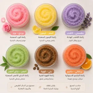 مقشر الجسم  تزيل الجلد الميت وتفتح البشره