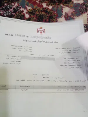 ارض مسوره للبيع على شارعين سور حجر مقصور من الداخل