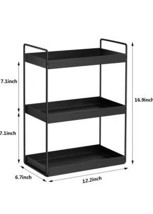 رف حديدي من 3 طبقات+ هدية تعليق زينة