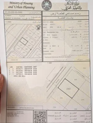 Residential Land for Sale in Muscat Amerat