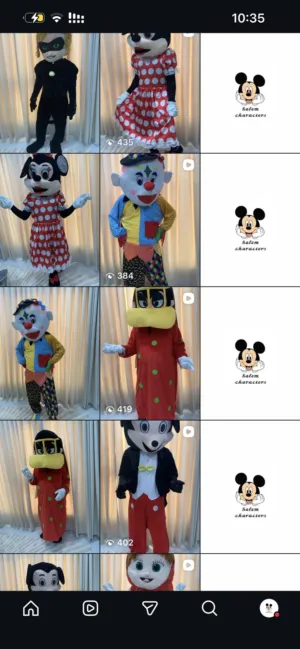 شخصيات كرتونية جديدة للايجار والبيع بسعر مناسب