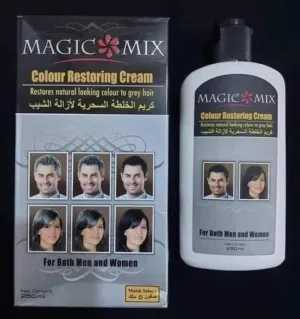 كريم التخلص من الشيب وارجاع الشعر للون الطبيعي كريم مجك ماكس magic mix تخلص من شيب الراس