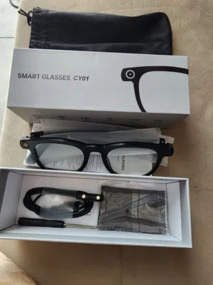 CY01-01 Black AI Smart Glasses Camera + Audio + Translator - JVC