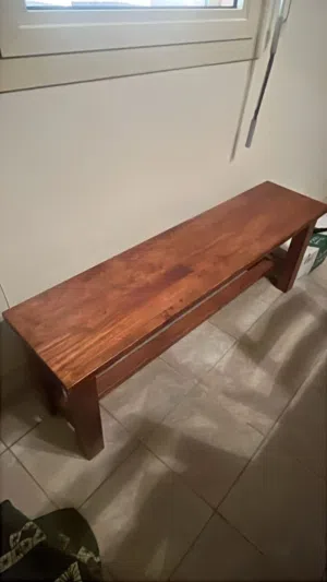 Solid wood Dining set, 4 chair, one bench and 2 buffets.