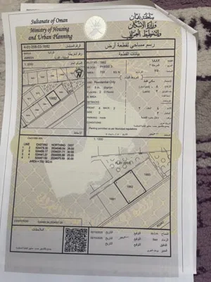 Residential Land for Sale in Al Dakhiliya Bahla