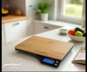 ميزان مطبخ من الخيزران دقيق جدا ميزان رقمي ديجيتال لوزن الطعام بدقة