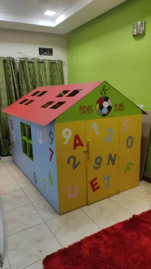 بيت خشبي للأطفال شغل بحريني