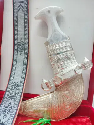 خنجر عمانيه فضه خالص مقاس 6