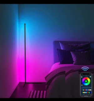 ستاند إضاءة RGB ذكي 1.5 متر – تحكم موبايل + ريموت – Google Home شامل التوصيل داخل عمان