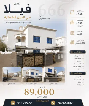 فلل للبيع مؤجرة بدخل شهري – مسقط