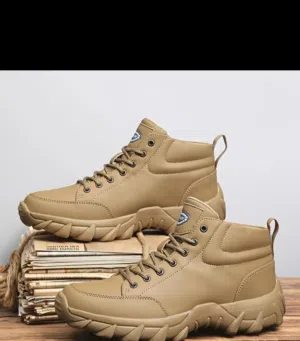 1. Product Title  English: High Quality Men's Desert Boots - Rugged Outdoor Style