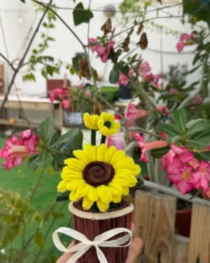 Mini flower with pot.