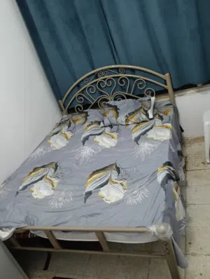 سرير حديد كبير