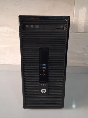 HP ProDesk: معالج Intel Core i5 رام 8GBشغال كامل بدون  مشاكل حالة الجهاز ممتازة معه كل الكوابل  وفي