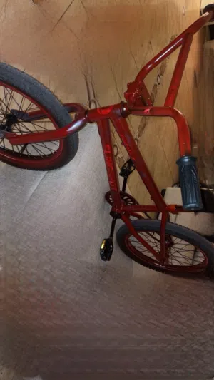 قاري BMX مصبوغ احمر استعمال خفيف
