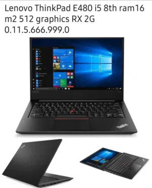 1=hp 6570b cor i5 Ram 6 hdd  500 screen 15.6+  2= Lenovo ThinkPad E480 i5 8th ram16 m2 512 graphics