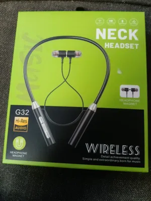 G32 Nneck headset wireless Bluetooth5.2 hd sound quality voice broadcast fuily compatible
