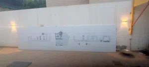 لافتة محل 6X1.5 معاها محول 400W