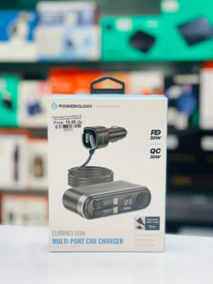 Brand New Powerology Car Charger in Oman 60W Fast Power 1 Year Warranty