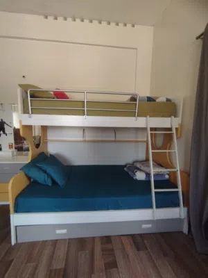 Home Box 3-Layer Bunk Bed + Medicated Mattress (Have Receipt!)