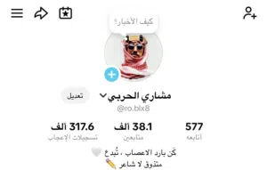 حساب تيك توك للبيع