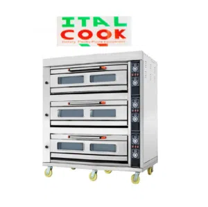 Gas Deck Oven - Steel Body or Painted Body - أفران غاز طبقة طبقتين و ثلاث طبقات