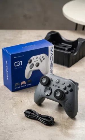 يد تحكم ماكينيك جديدة Machenike G1 الأصلية - ثلاثية الأوضاع (للـ PC والـ Switch والموبايل)