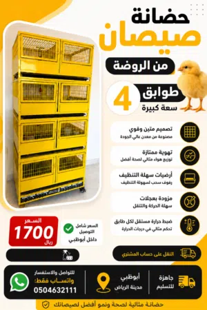 محكر صيصان دجاج للبيع شبه جديد