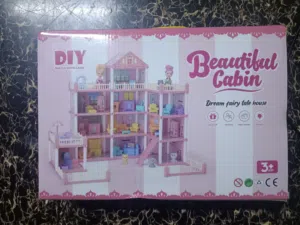Brand New / Unused DIY "Beautiful Cabin" 3-Story Dollhouse Set (Model 3219)
