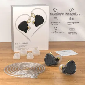 سماعة KZ ZS10 Pro X جديده غير مستخدمة  سعر ب35 الف  منفذها اواكس  تشتغل على لاكسبوكس و البلي ولمبايل
