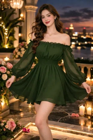 فستان قماش شيفون