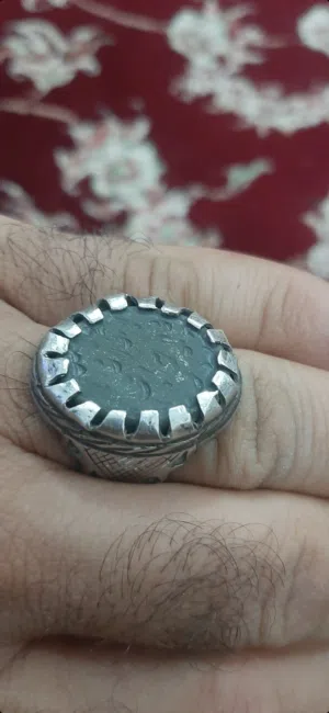 محبس عقيق يشم قديم جدا مخطوط اصحاب الكساء ع