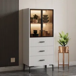 خزانة العرض الفاخرة – ترتيب + فخامة + أناقة بقطعة وحدة